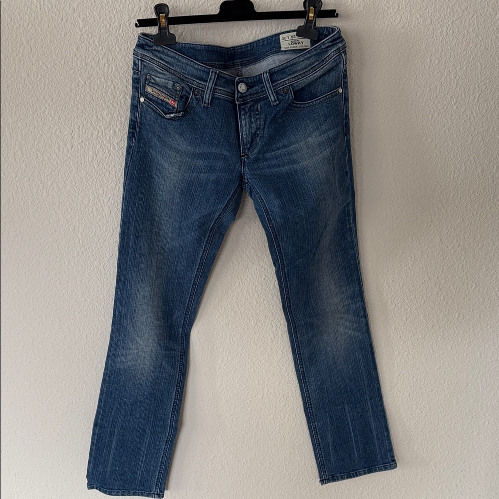 Diesel Straight Leg Blue Jeans